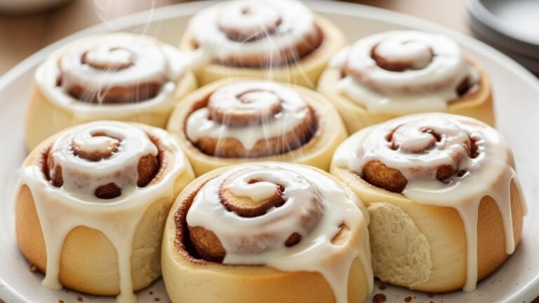 Softest Fluffy Cinnamon Rolls Homemade Recipe with Cream Cheese Glaze