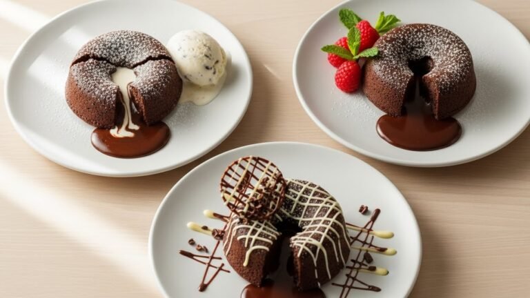 Restaurant Style Molten Chocolate Cake Decadent Oozy Center Recipe