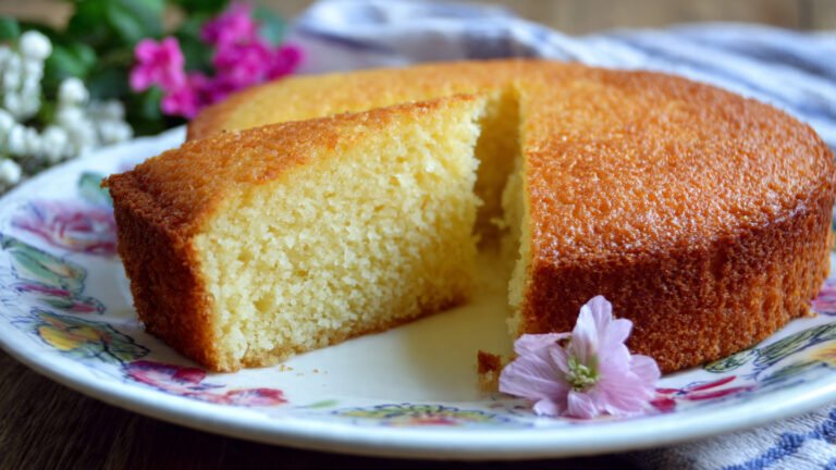 Eggless Vanilla Cake Recipe Soft and Fluffy
