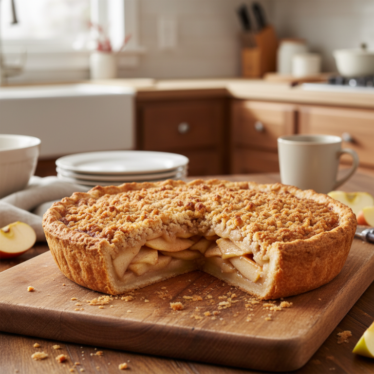 Dutch Apple Pie Recipe with Crumb Topping