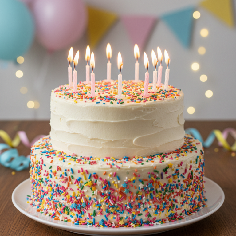 Classic Birthday Cake Recipe Vanilla Layers