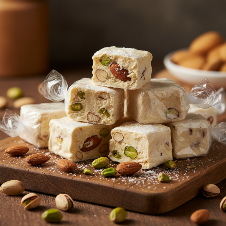 Homemade Nougat Recipe Soft and Chewy