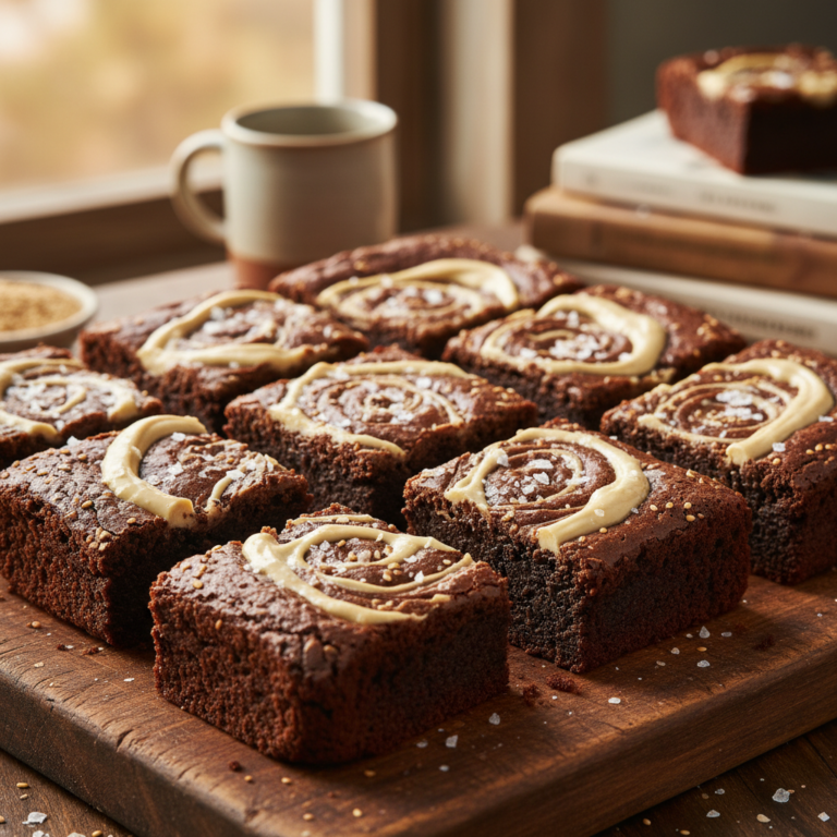 Tahini Brownies Recipe Rich and Nutty