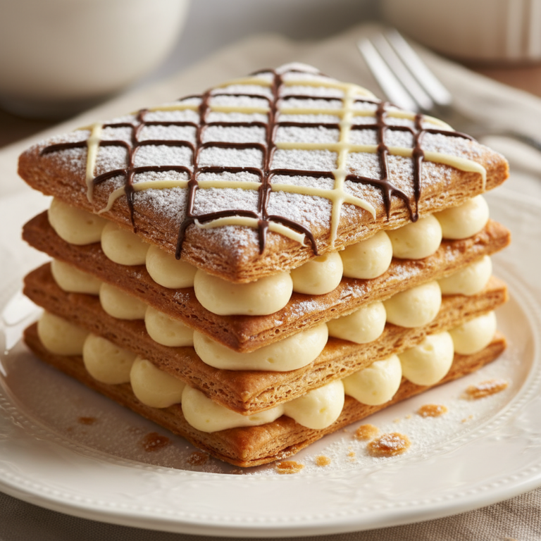 Mille Feuille Pastry Recipe Made at Home