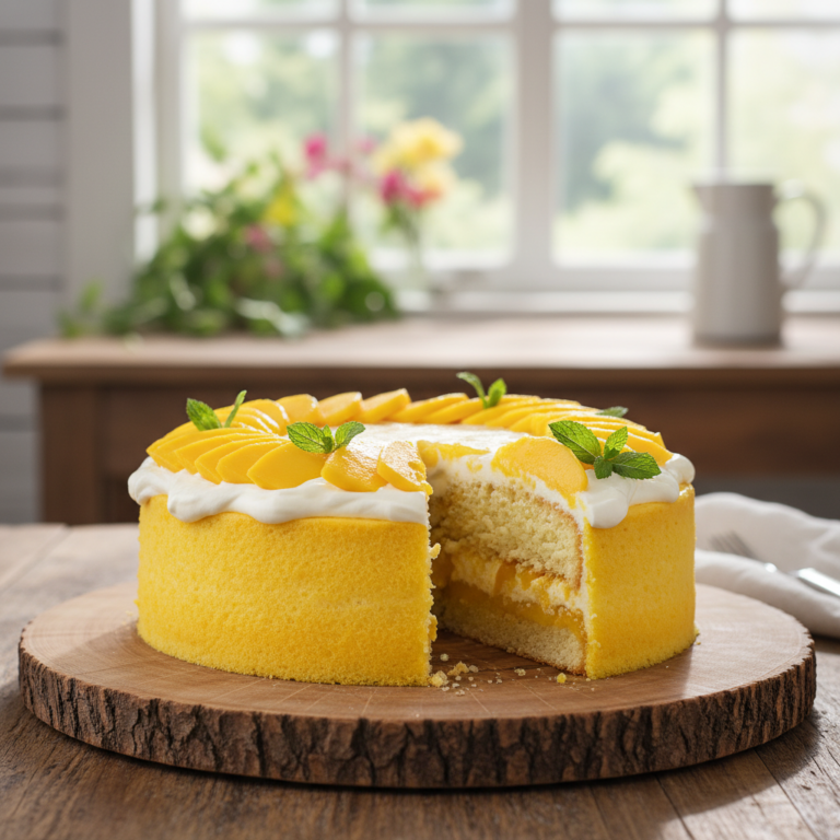 Simple Mango Cake for Summer