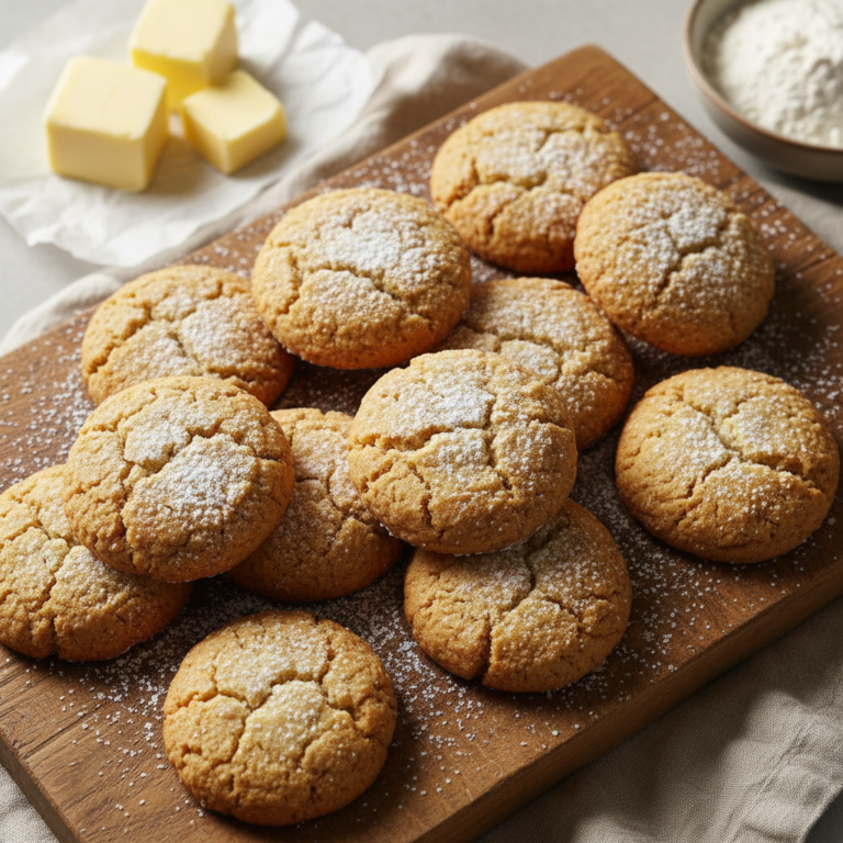 Crispy Butter Cookies with 4 Ingredients