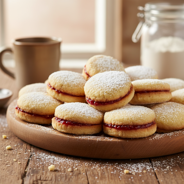 Melting Moments Shortbread Biscuits