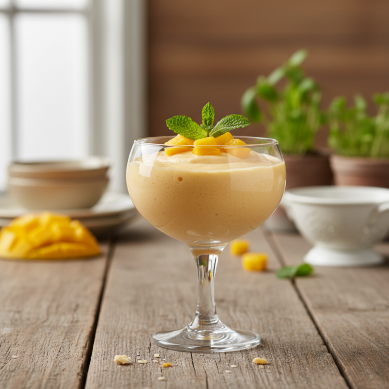 Creamy Mango Mousse in 10 Minutes