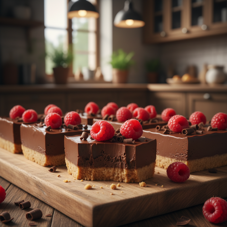 No Bake Chocolate Cheesecake Bars