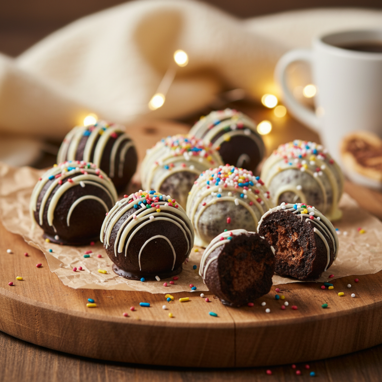 Easy Oreo Truffles with White Chocolate