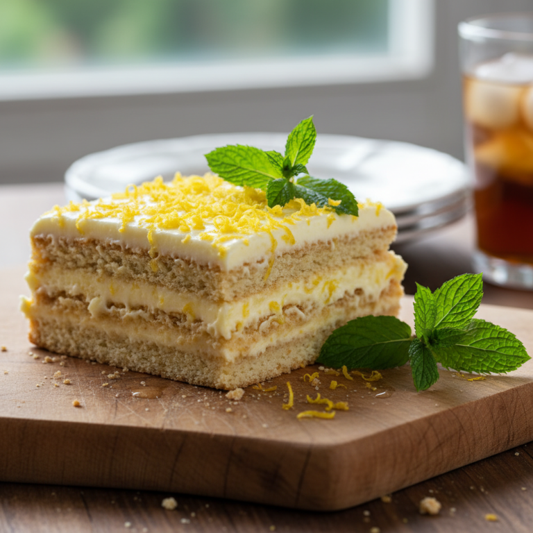 Lemon Icebox Cake No Bake Recipe