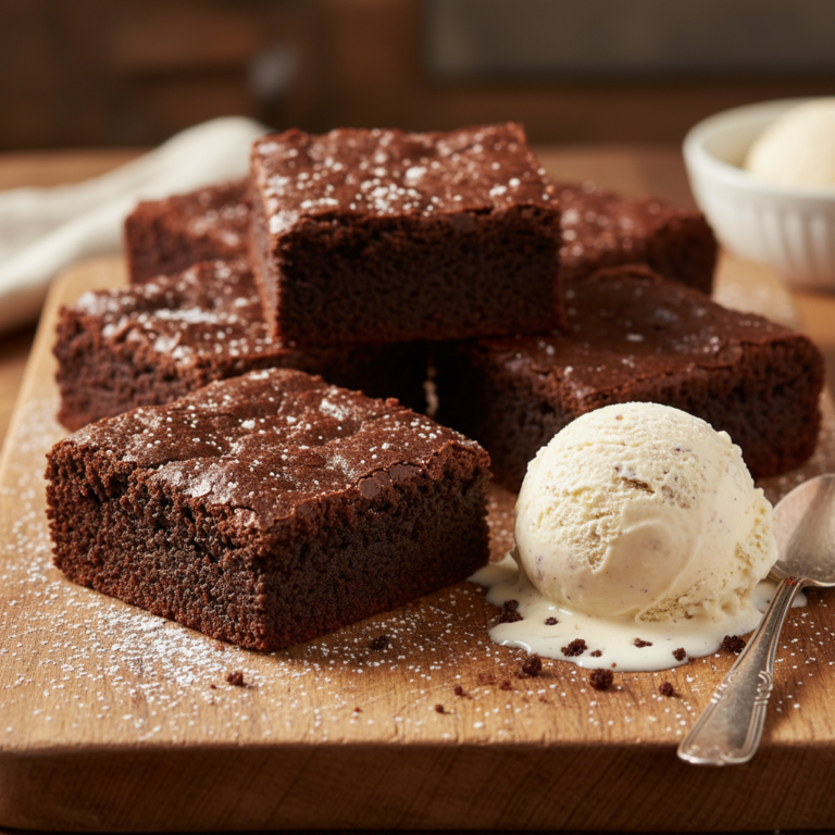 Deep Dish Chocolate Brownies