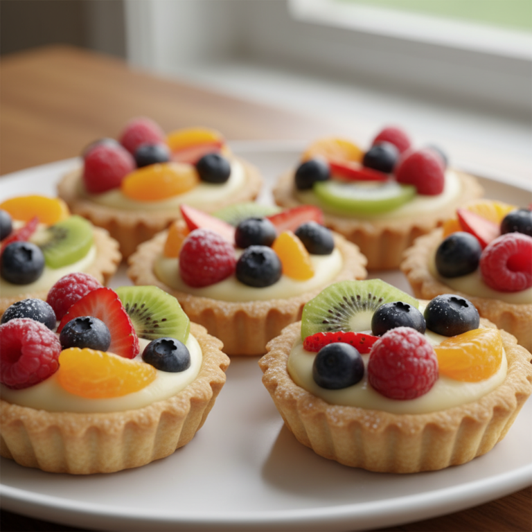 Mini Fruit Tarts with Vanilla Cream