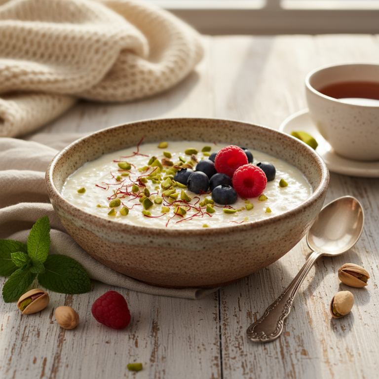 Creamy Rice Pudding with Saffron