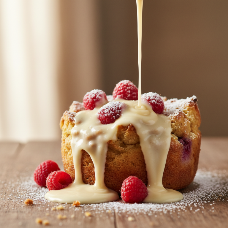 Bread Pudding with Custard Sauce