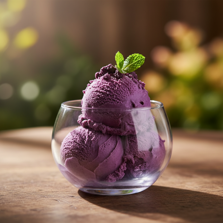 Homemade Ube Ice Cream No Churn