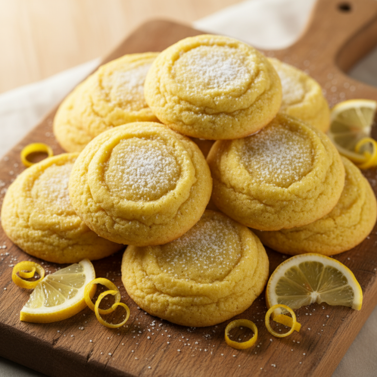 Bright Lemon Cookies Soft & Tangy