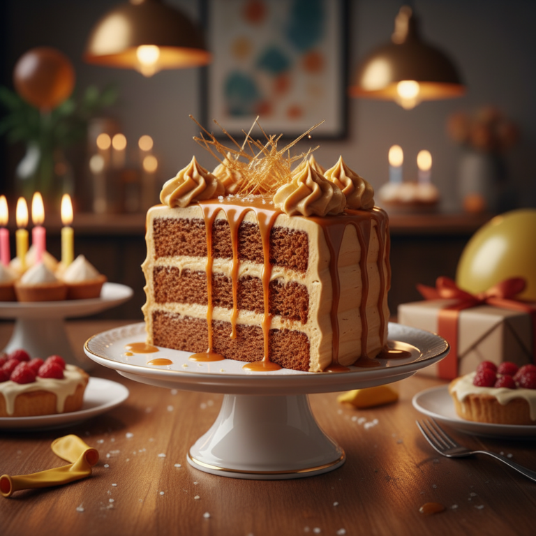 Rich Butterscotch Cake for Birthdays
