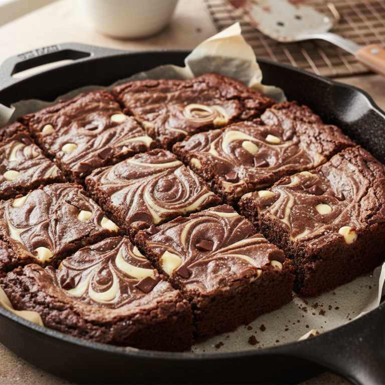 Zebra Brownies Chocolate Swirl