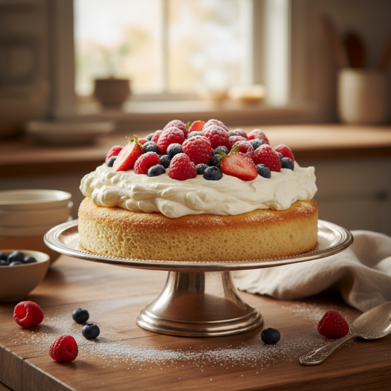 Fluffy Quick Cake for Guests