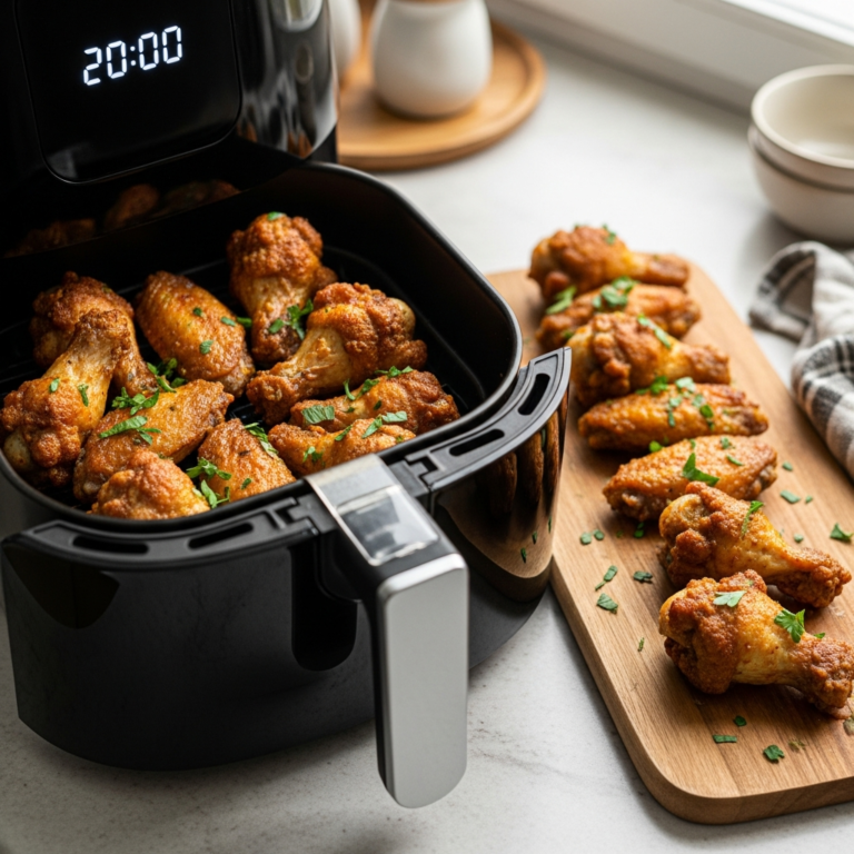 Air Fryer Chicken Wings Extra Crispy, Low Carb Wings In 20 Minutes!
