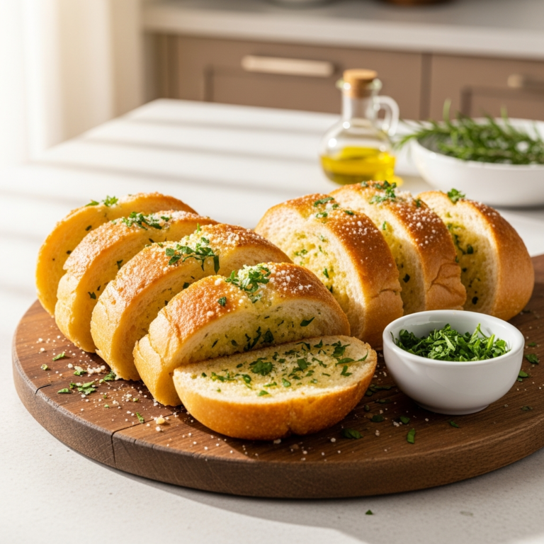 Crispy Air Fryer Garlic Bread in 10 Minutes