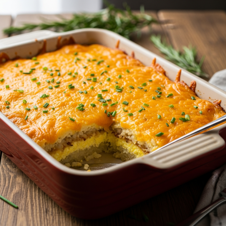 Cheesy Egg Hashbrown Casserole for Comfort Food