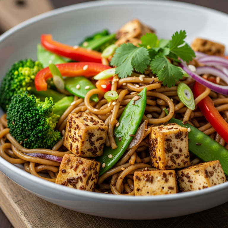 Cumin Tofu Noodle Bowl Recipes Full of Flavor