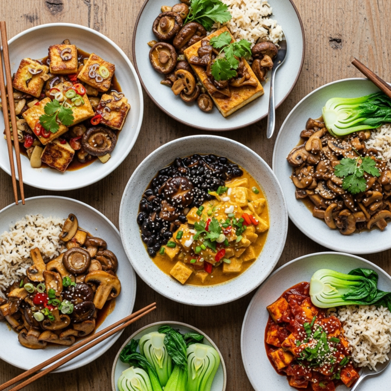 6 Braised Tofu and Mushroom Ideas for Dinner
