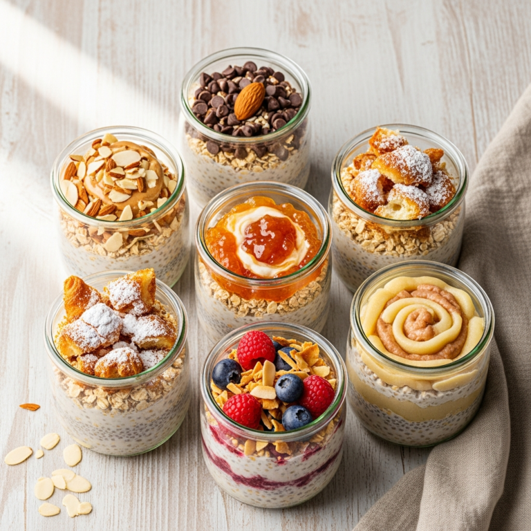 6 Almond Croissant Overnight Oats Ideas for Busy Mornings