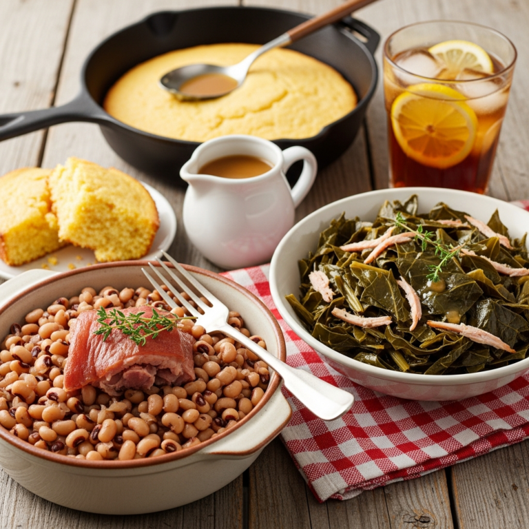 Black Eyed Peas and Collard Greens Recipes With Southern Flavor